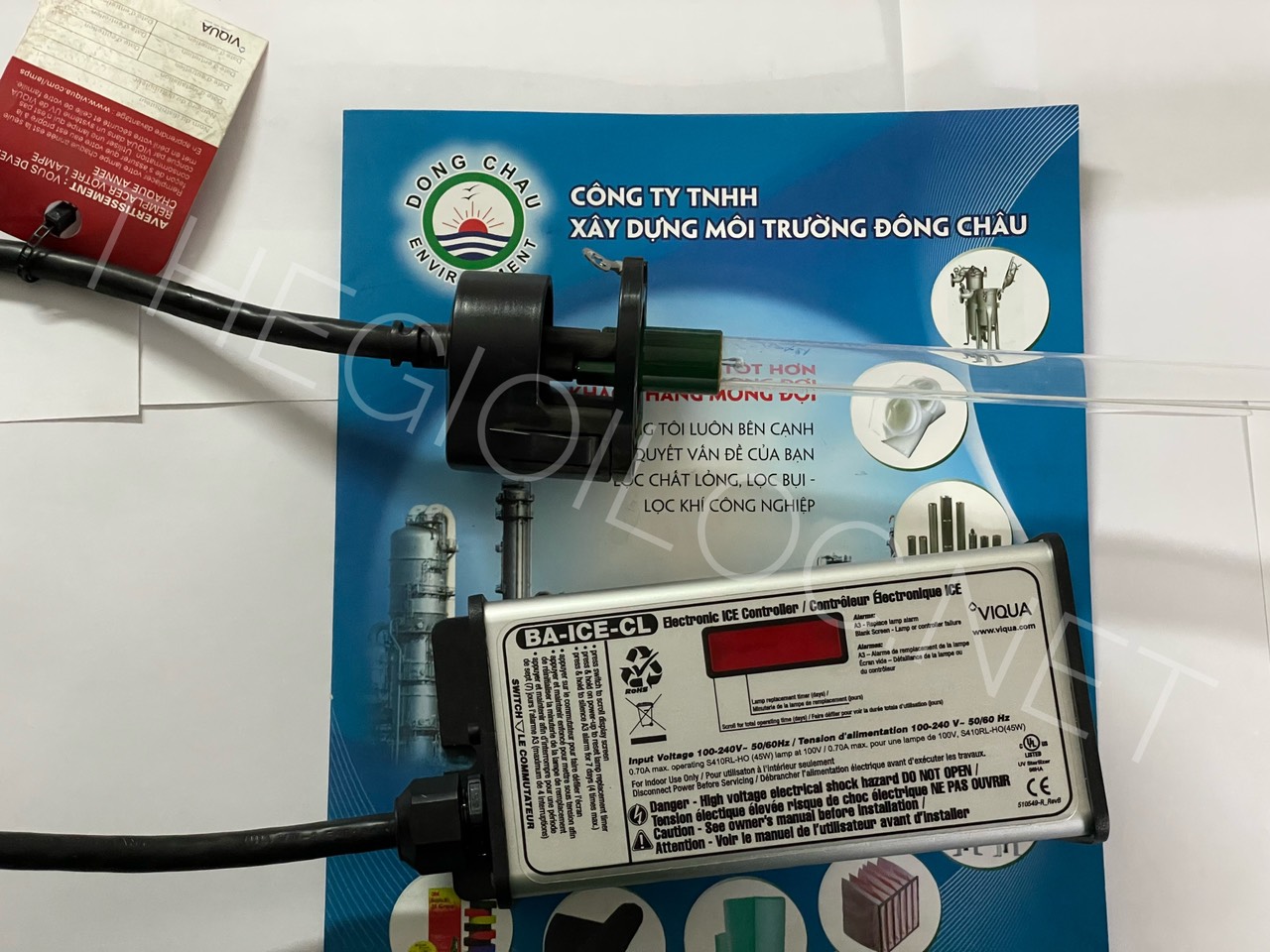 Cách gắn đúng bóng đèn cực tím Viqua vào Tăng phô Ballast BA-ICE-Cl