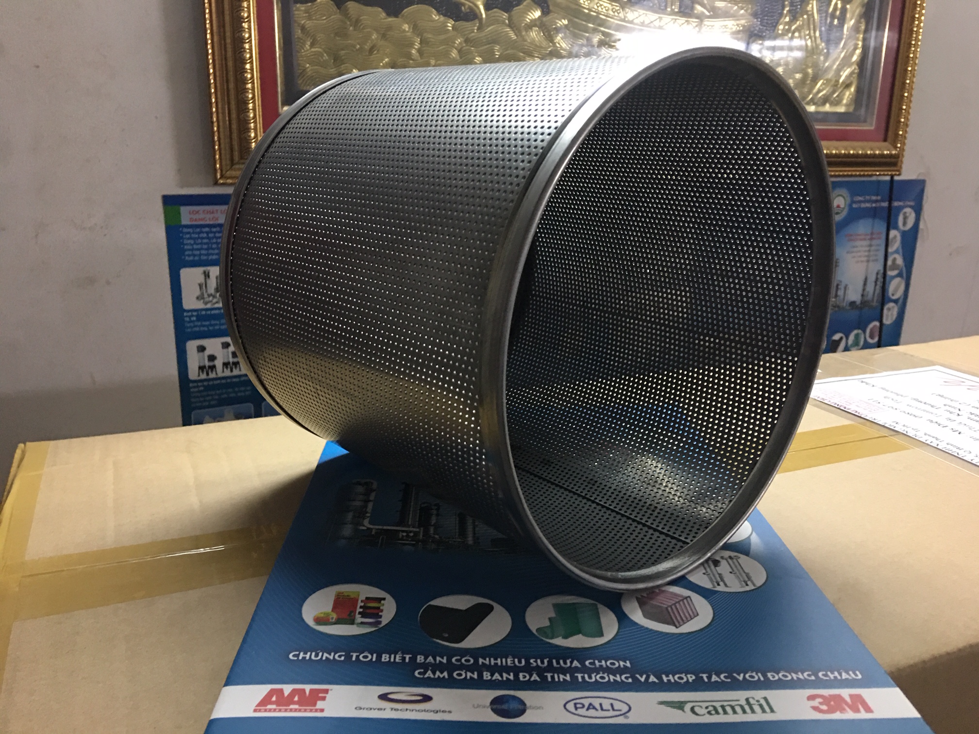 Ống inox, rổ inox 304 làm theo kích thước đặt hàng Rổ inox lọc cặn lọc nước và hóa chất dùng trong công nghiệp