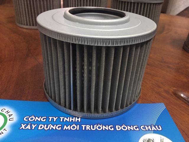 Kiểu lõi lọc dầu có ron trong Lưới inox gấp xếp nếp lõi lọc dầu thủy lực có ron trong