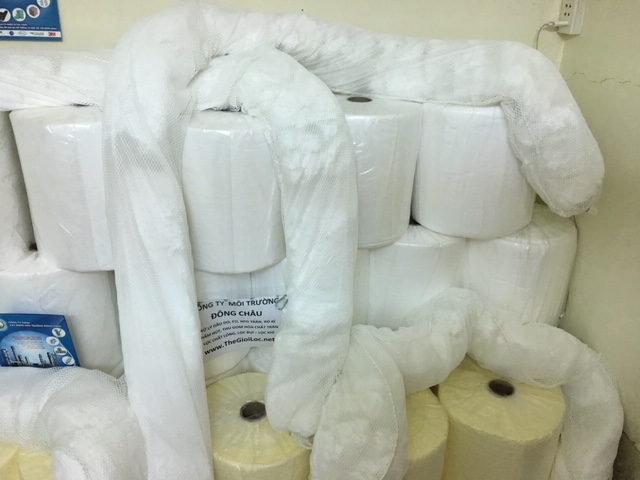 Sock phao thấm hút dầu 200mm x dài 3m phân phối 200cm x 3m Phao quây thấm hút dầu nhớt công nghiệp