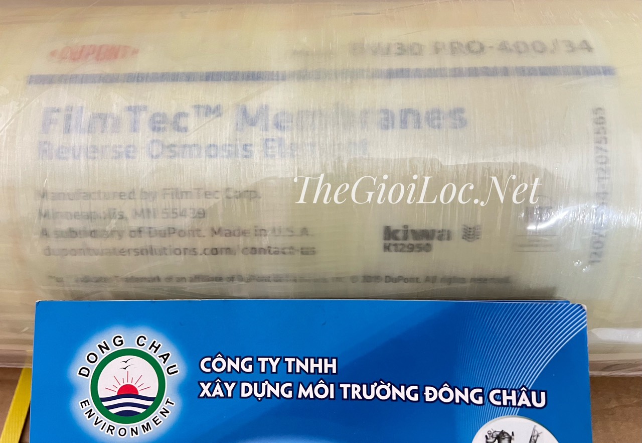 Màng lọc RO 8040 áp cao Pro 400 Dupont Filmtech Màng RO Bw30 Pro 400/34 sản xuất tại Mỹ