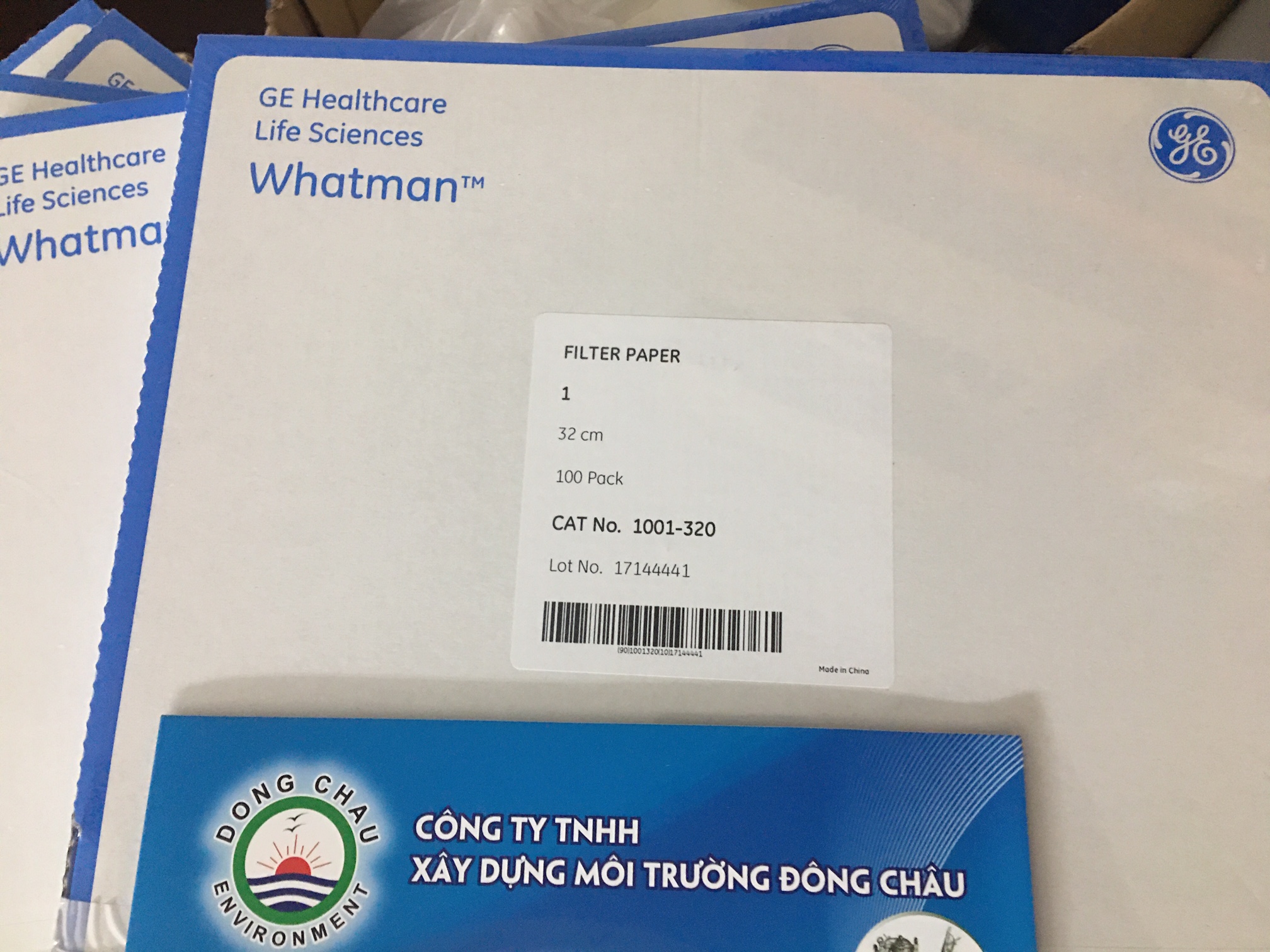 thông tin xuất xứ 1001-320 Giấy lọc whatman số 1