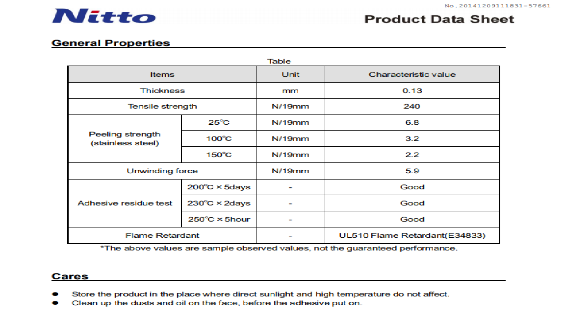 Khả năng chịu nhiệt độ cao của băng keo Nitto 973 ULS Khả năng chịu nhiệt độ cao của băng keo Nitto 973 ULS