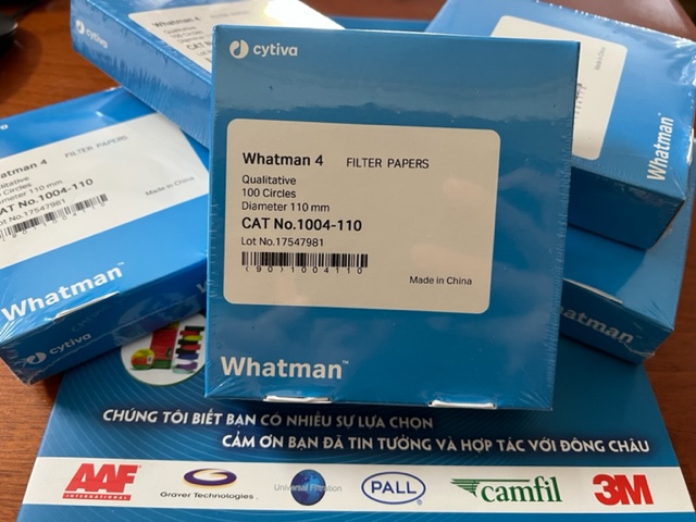 Cytiva 1004-110 GIấy lọc định tính số 4 Whatman thông tin xuất xứ 1004-110 Cytiva Giấy lọc số 4 Whatman cho phòng thí nghiệm