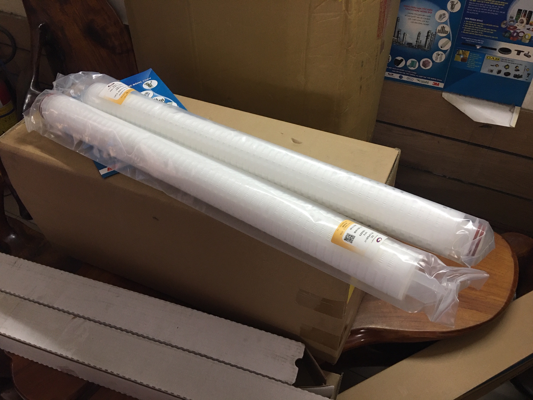 Lõi xếp khía Graver dài liên tục, không nối đoạn liên hệ đông châu phân phối PMC10-30-P7S Lõi lọc giấy xếp Graver 30 inch