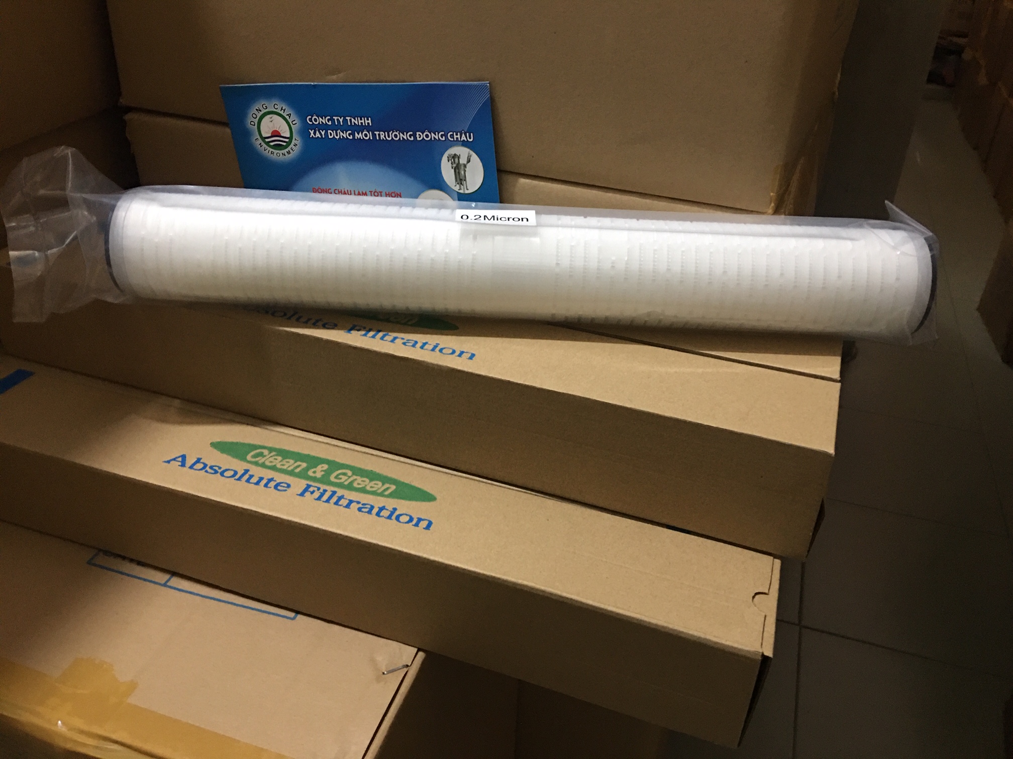 Lõi lọc khuẩn Clean Green xếp khía, hai đầu hở Lõi lọc khuẩn Clean Green xếp khía, hai đầu hở