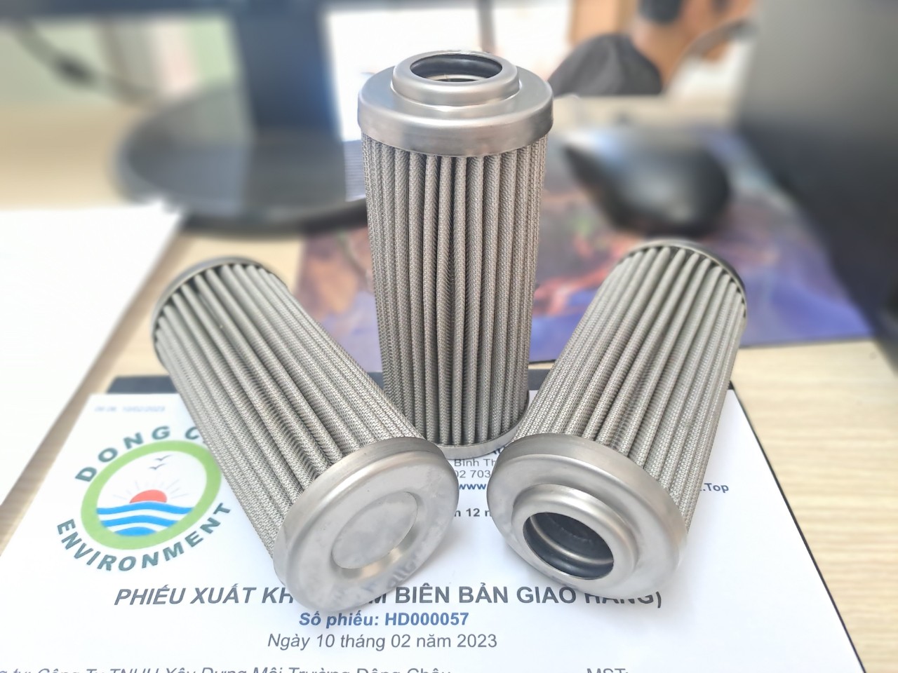 Xưởng sản xuất Ống phin lọc dầu thủy lực, máy khí nén Lọc thủy lực xếp nếp dạng nỷ tương đương Main Filter