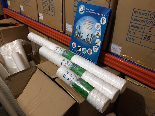 Đông Châu phân phối sỉ toàn quốc lõi lọc sợi quấn Aqua Hàn Quốc liên hệ đông châu cung cấp Lõi lọc nước sợi quấn 1µm các loại