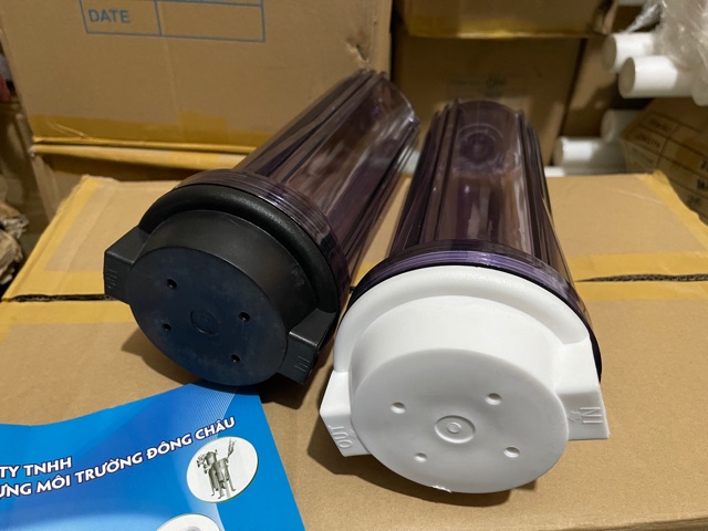 Đôngh Châu phân phối giá sỉ ly lọc trong 10 inch dạng nắp đen và nắp trắng phân phối giá sỉ Nắp trắng Ly lọc trong 10 inch