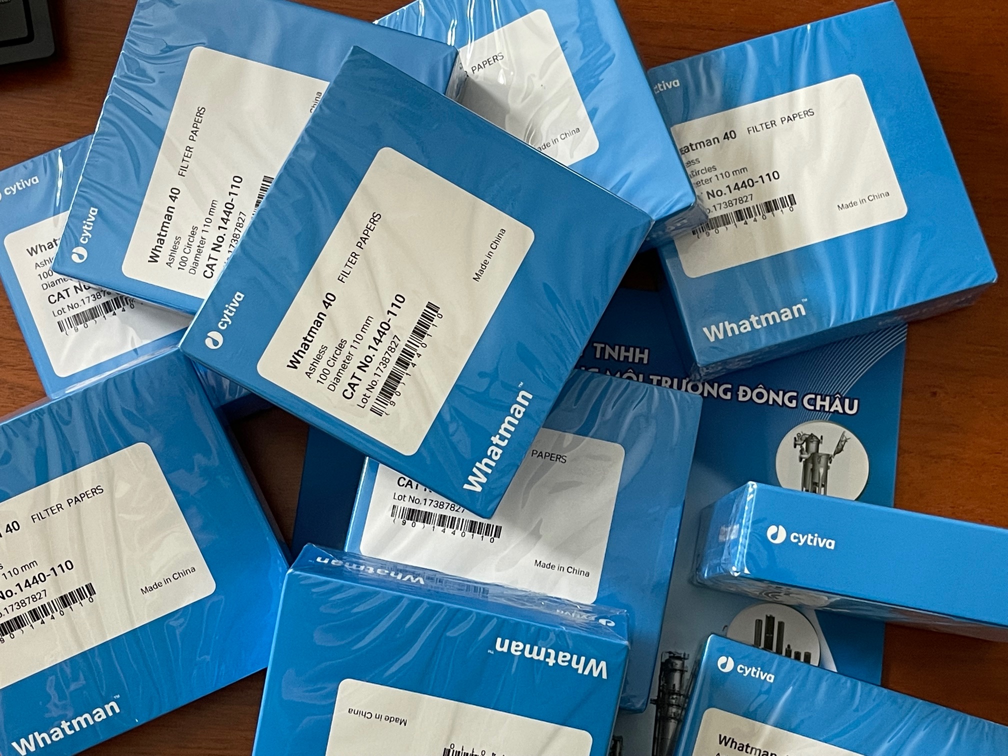 Phân phối sỉ giấy lọc Whatman, Giấy lọc PTN, Giấy lọc hóa chất 1440-110 Cytiva Giấy lọc thí nghiệm định lượng Whatman