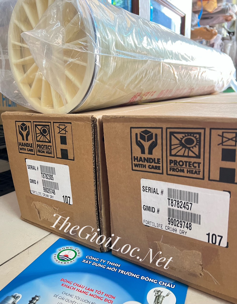 Cấu tạo màng lọc CR100 Dupont Filmtech Cấu tạo màng RO CR100 Dupont áp cao nguyên bộ