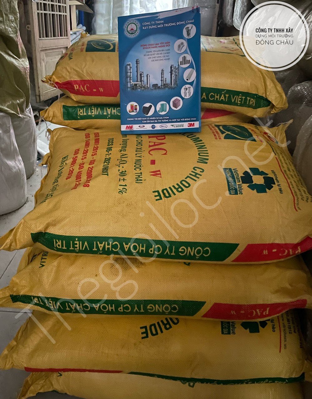 Hóa chất lắng cặn làm sạch nước thải, lắng cặn nước cấp giao hàng nhanh PAC Hóa chất Việt Nam xử lý nước