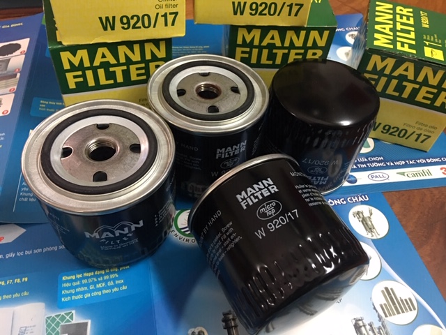Bộ lọc dầu nhớt Man W920/17 Lõi inox lọc dầu thủy lực, lọc cặn dầu nhớt nhập khẩu