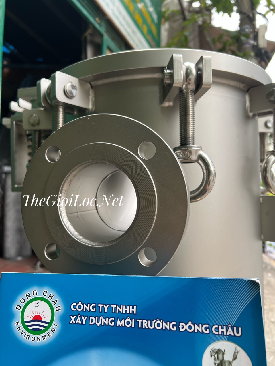 Inlet/ Outlet 2 inch ANSI của bình lọc 2 túi MF2A2 Kết nối mặt bích đầu vào/ ra 2 inch ANSI của bình MF2A2