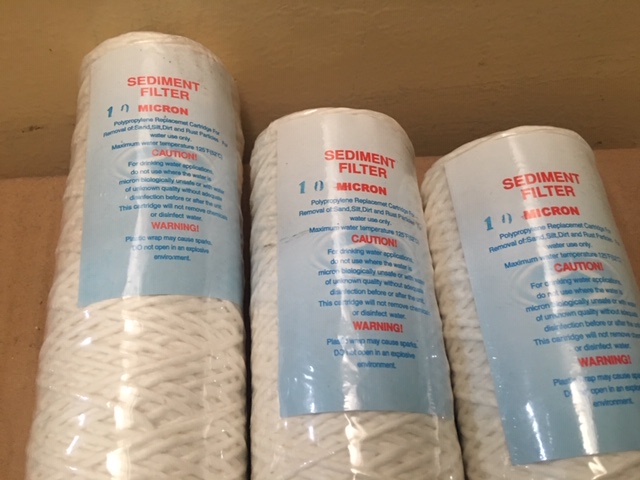 Lõi lọc sợi cotton core inox 1 micron dài 10 inch lọc nhiệt độ cao kiểm tra mã hàng Lõi sợi quấn 1-micron 10-inch core inox