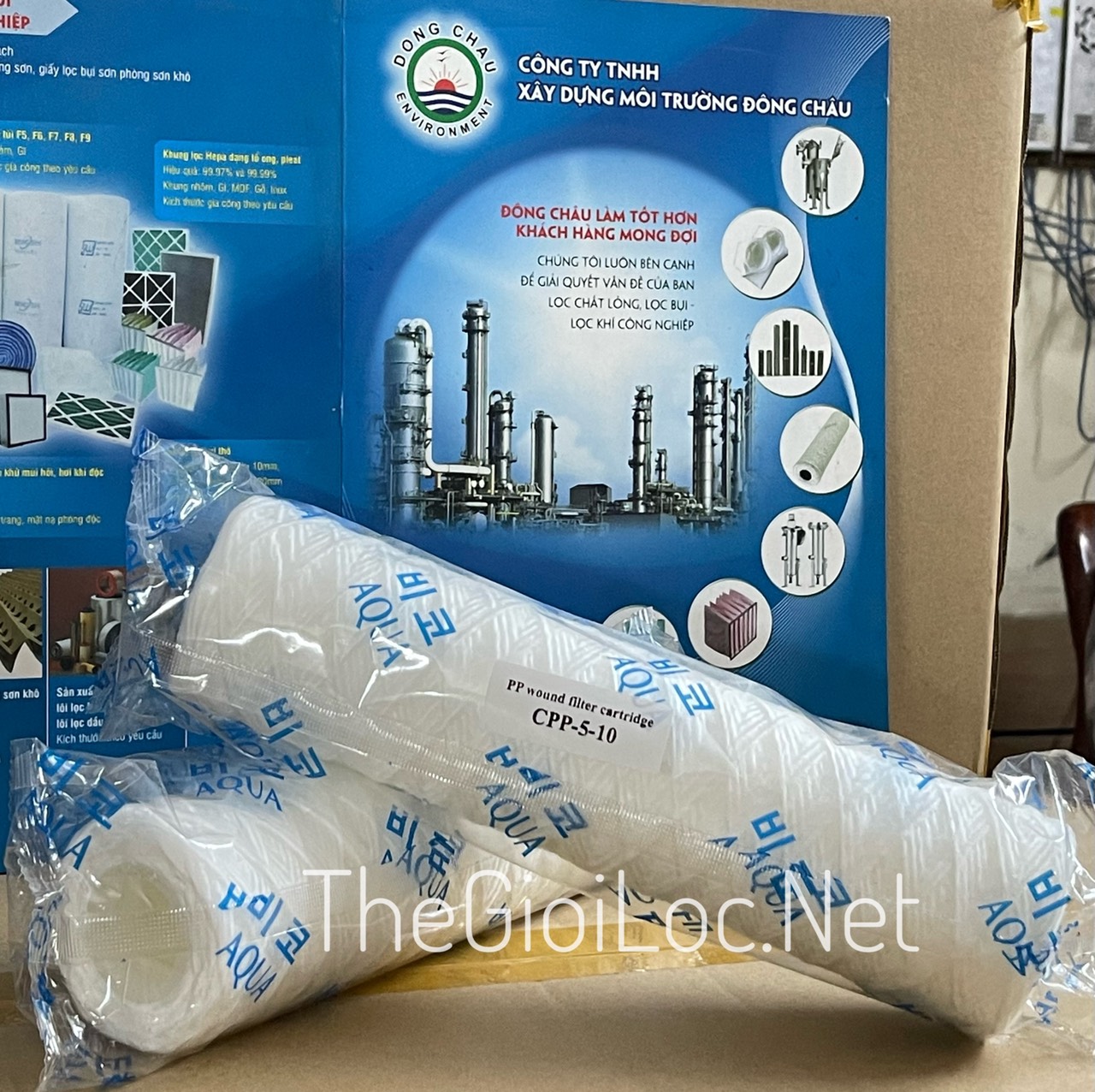 Đông Châu phân phối lõi lọc nước máy lọc công nghiệp nhãn mới chống hàng giả giao hàng toàn quốc
