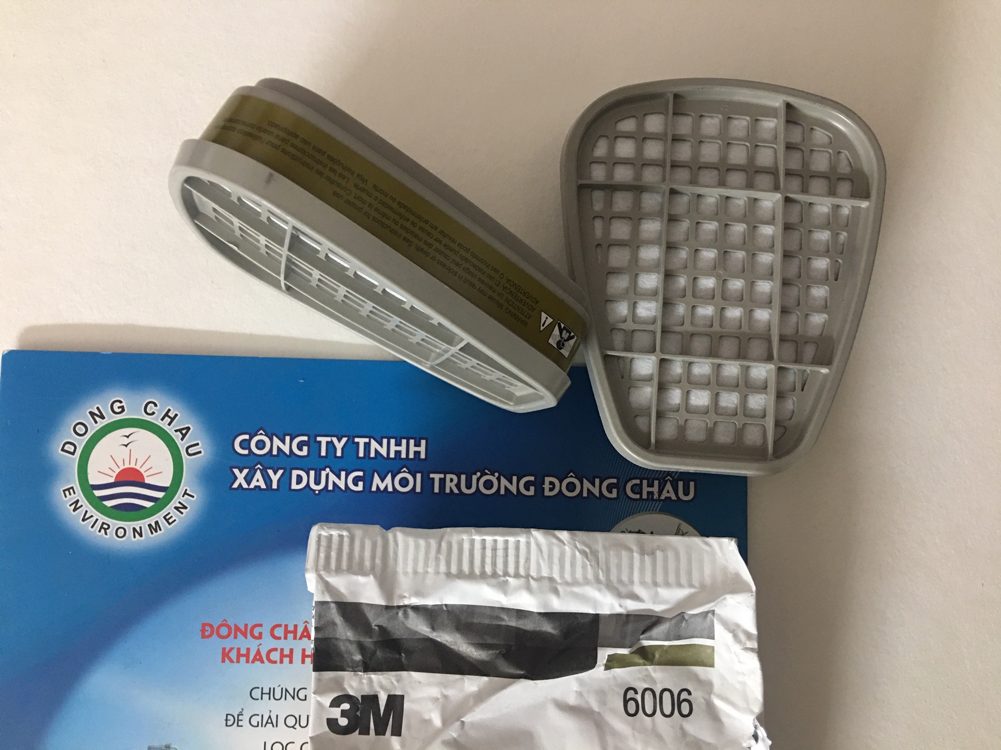 Phin Oval cho mặt nạ phòng độc 3M liên hệ đông châu báo giá Phin lọc 3M 6006 hơi hữu cơ và vô cơ
