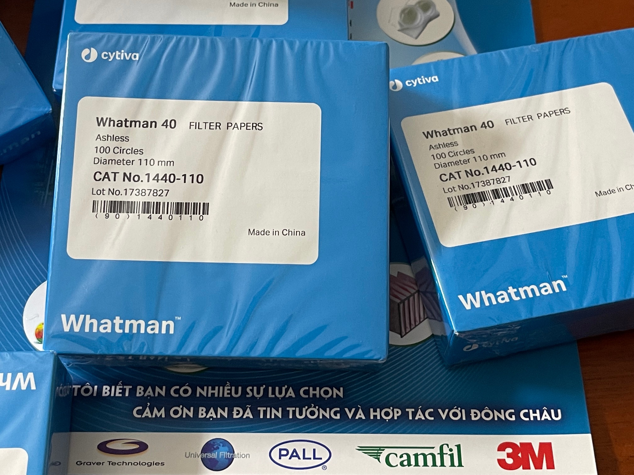 Giấy lọc định lượng 1440-110 Cytiva Whatman 1440-110 Cytiva Giấy lọc thí nghiệm định lượng Whatman