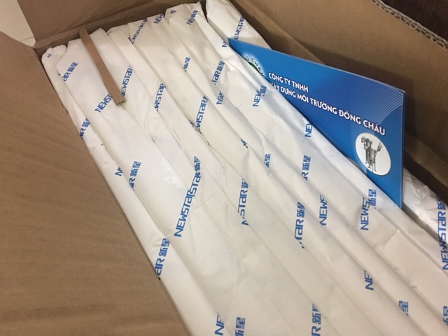 Đông Châu nhập khẩu và phân phối giá sỉ giấy lọc tờ lọc cặn dầu Newstar phân phối giá tốt Giấy lọc NewStar mỏng dạng tờ 600*600mm