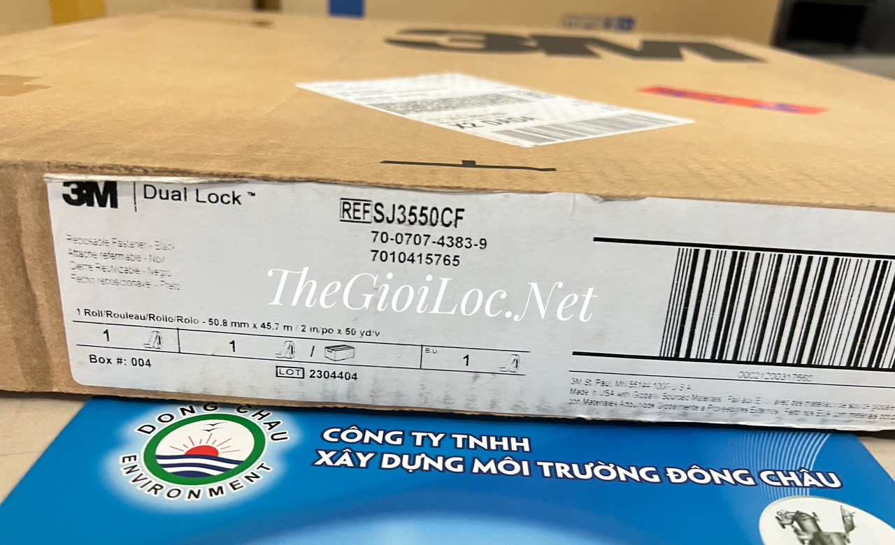 Bao bì cuộn băng dính gai 3M Dual Lock SJ3550CF Bao bì cuộn băng dính gai 3M Dual Lock SJ3550CF