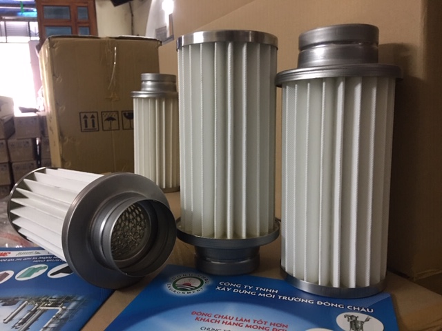 Sản xuất, gia công phin lọc khí giấy nhựa PE theo yêu cầu Sản xuất, gia công phin lọc khí giấy nhựa PE theo yêu cầu