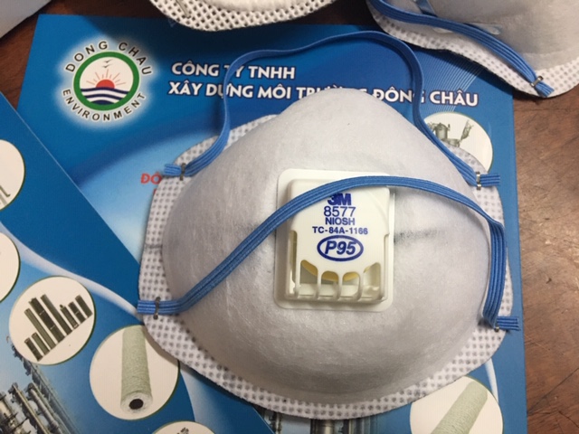 Khẩu trang 3M 8577 nhìn từ ngoài vào Khẩu trang 3M 8577 nhìn từ ngoài vào