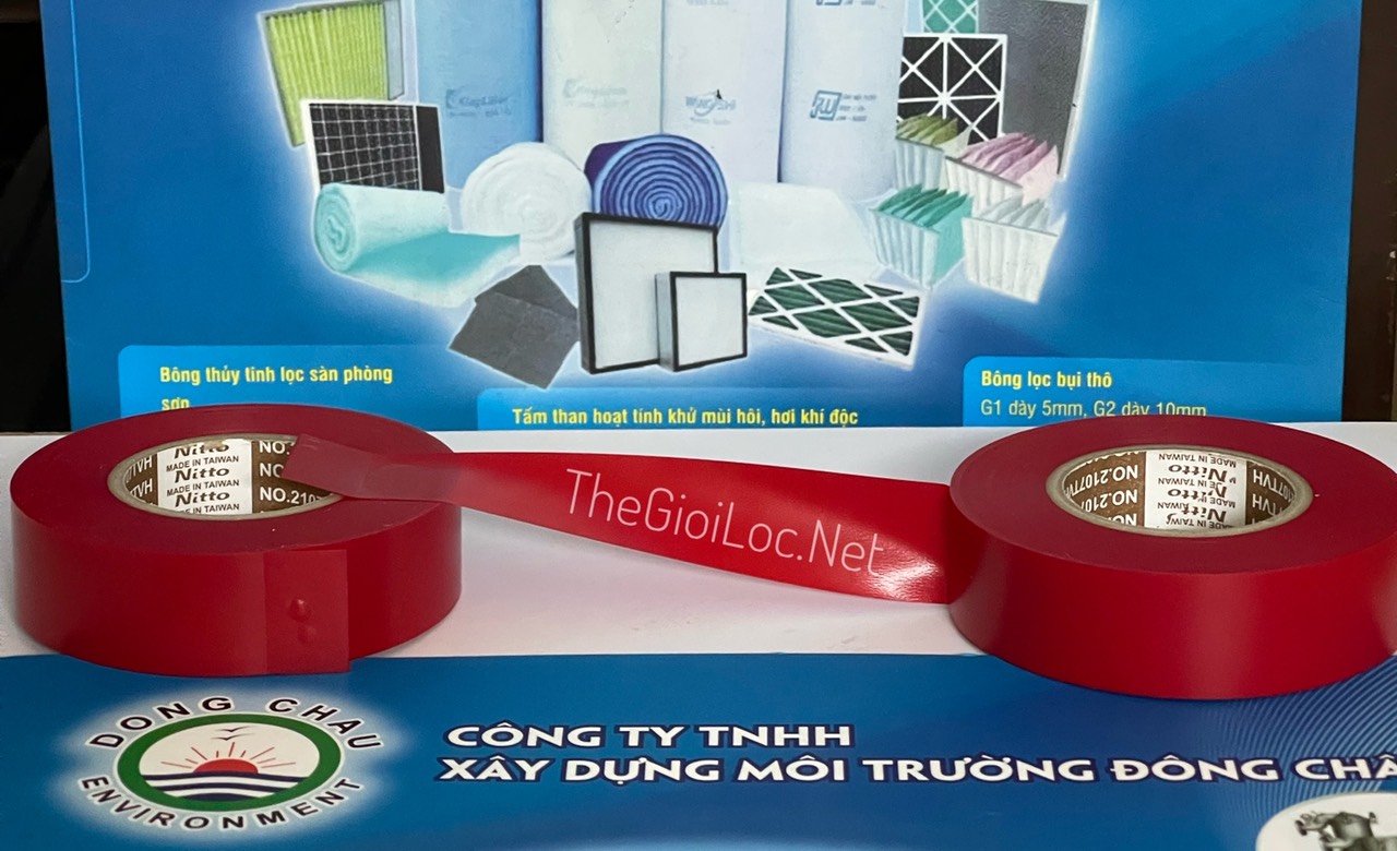 Băng keo điện Nitto 2107 TV màu đỏ Băng keo điện Nitto 2107 TV màu đỏ