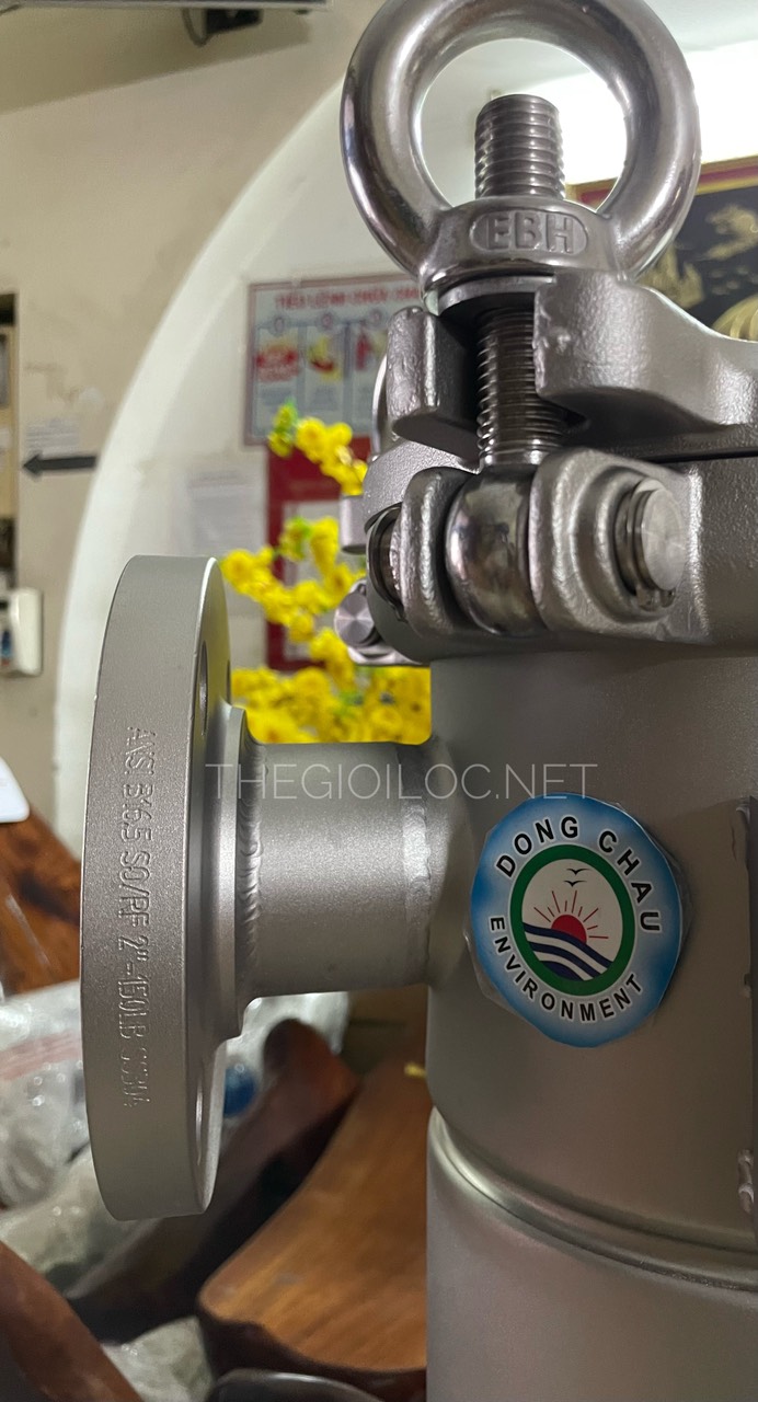 Mặt bích ANSI size 2 DN50 đầu vào và ra của Filter bag housing size 2 Mặt bích ANSI DN50 đầu vào và ra của Filter bag housing size 2