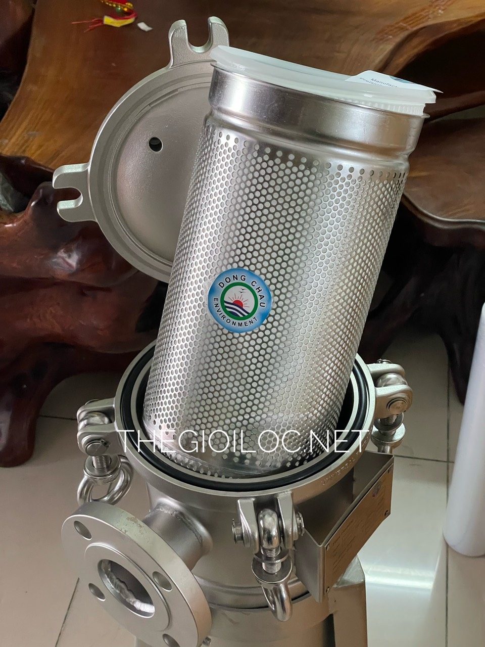 Lắp túi lọc Polyester vào rổ inox bình lọc túi size 1 Universal Lắp túi lọc Polyester vào rổ inox bình lọc túi size 1 Universal