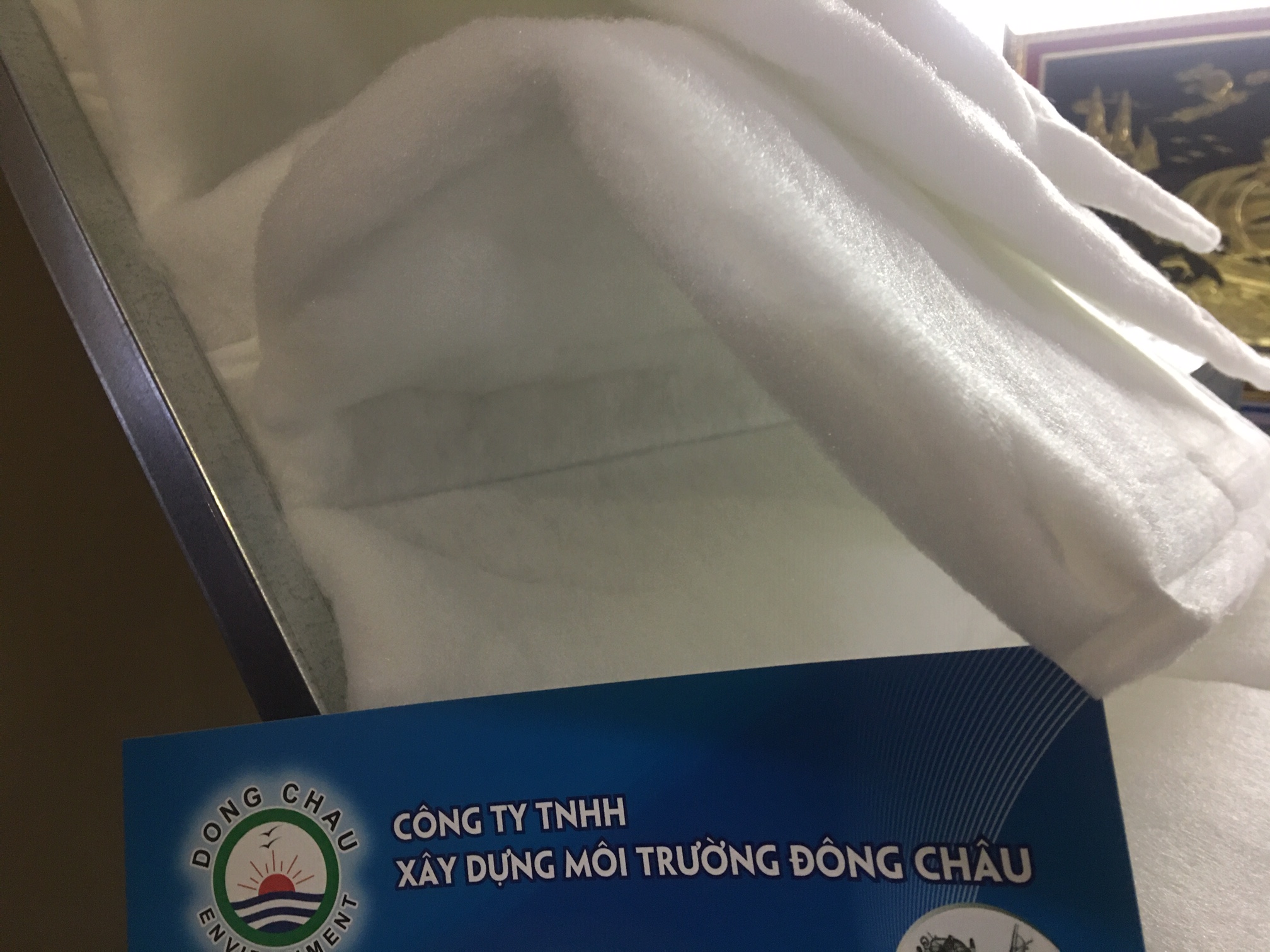 Bông lọc bụi thô G4 Camfil dạng khung lọc túi chất liệu Khung lọc túi medium G4 của Camfil USA mã Hi-Cap