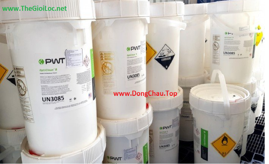 Các loại dung dịch hóa chất rửa màng RO của PWT: chống cáu cặn và tẩy rửa chất hữu cơ, tẩy chất vô cơ, chống vi sinh Các loại dung dịch hóa chất rửa màng RO của PWT: chống cáu cặn và tẩy rửa chất hữu cơ, tẩy chất vô cơ, chống vi sinh