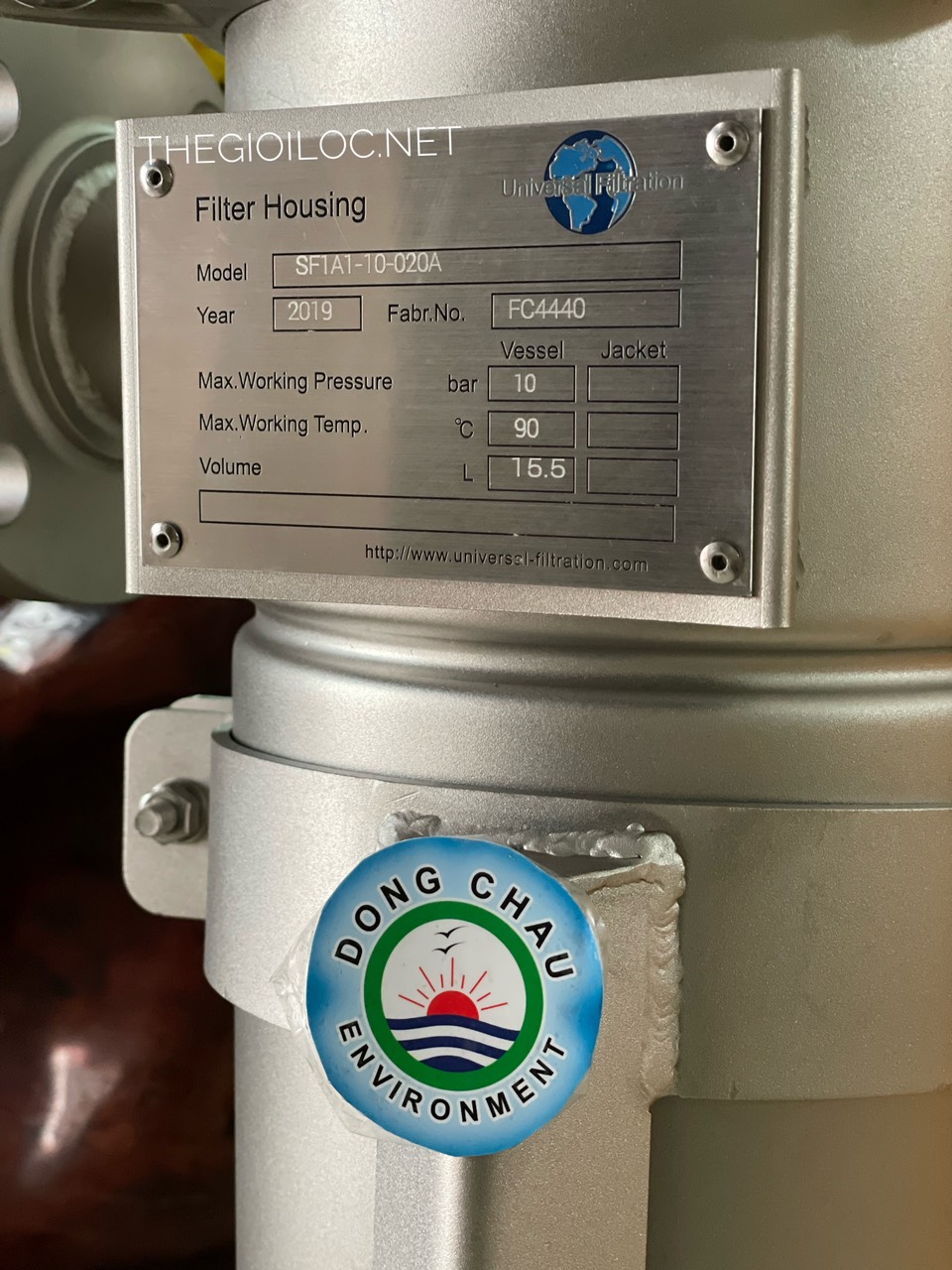 SF1A1-10-020A nhãn hiệu bình lọc inox 304 chứa 1 túi size 1 Universal thông tin chi tiết xuất xứ Bình lọc túi size 1 Singapore