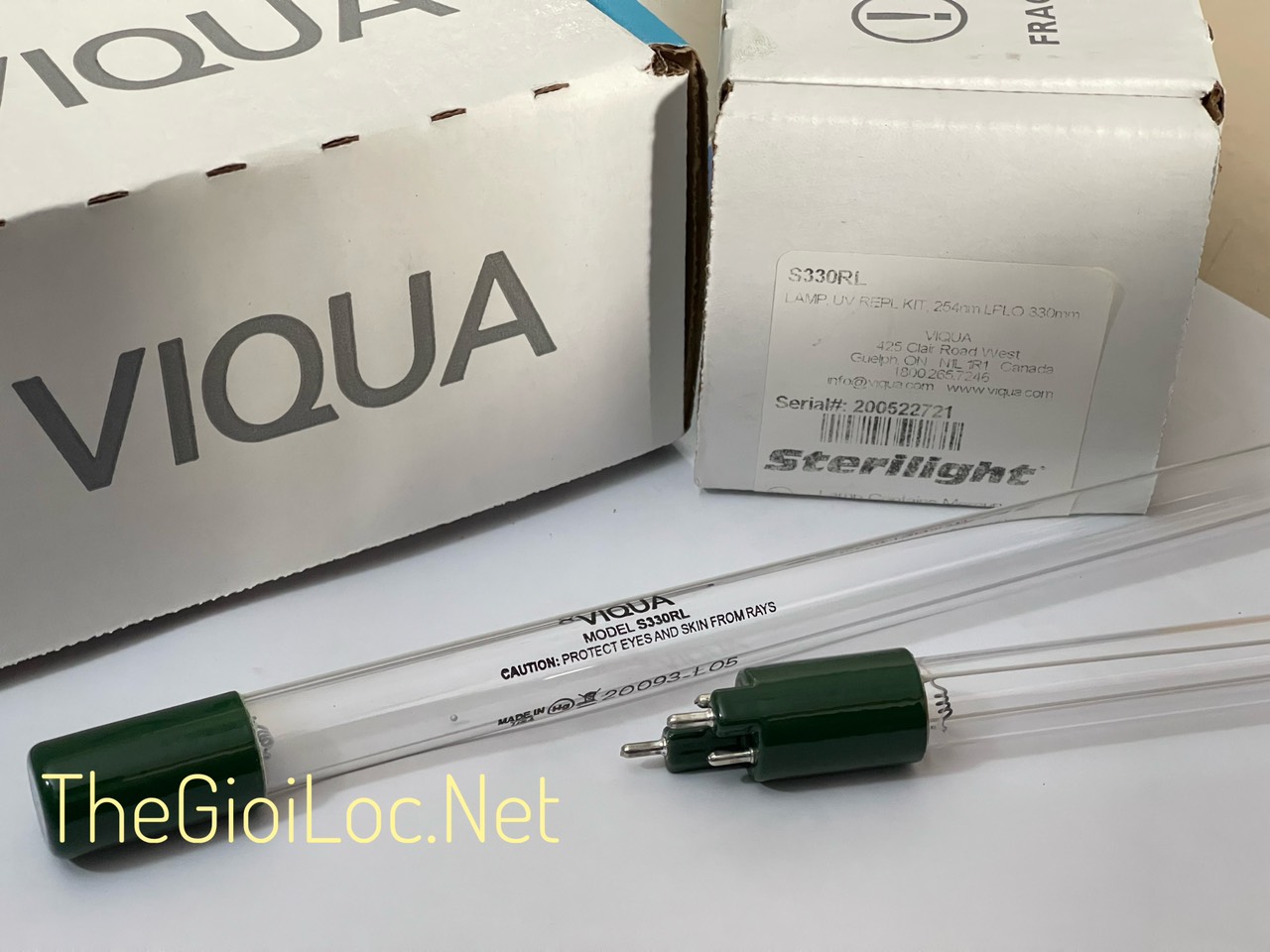Bóng đèn S330RL Viqua Canada khử trùng UV Viqua S330RL Bóng đèn UV khử khuẩn loại 4 chấu so le