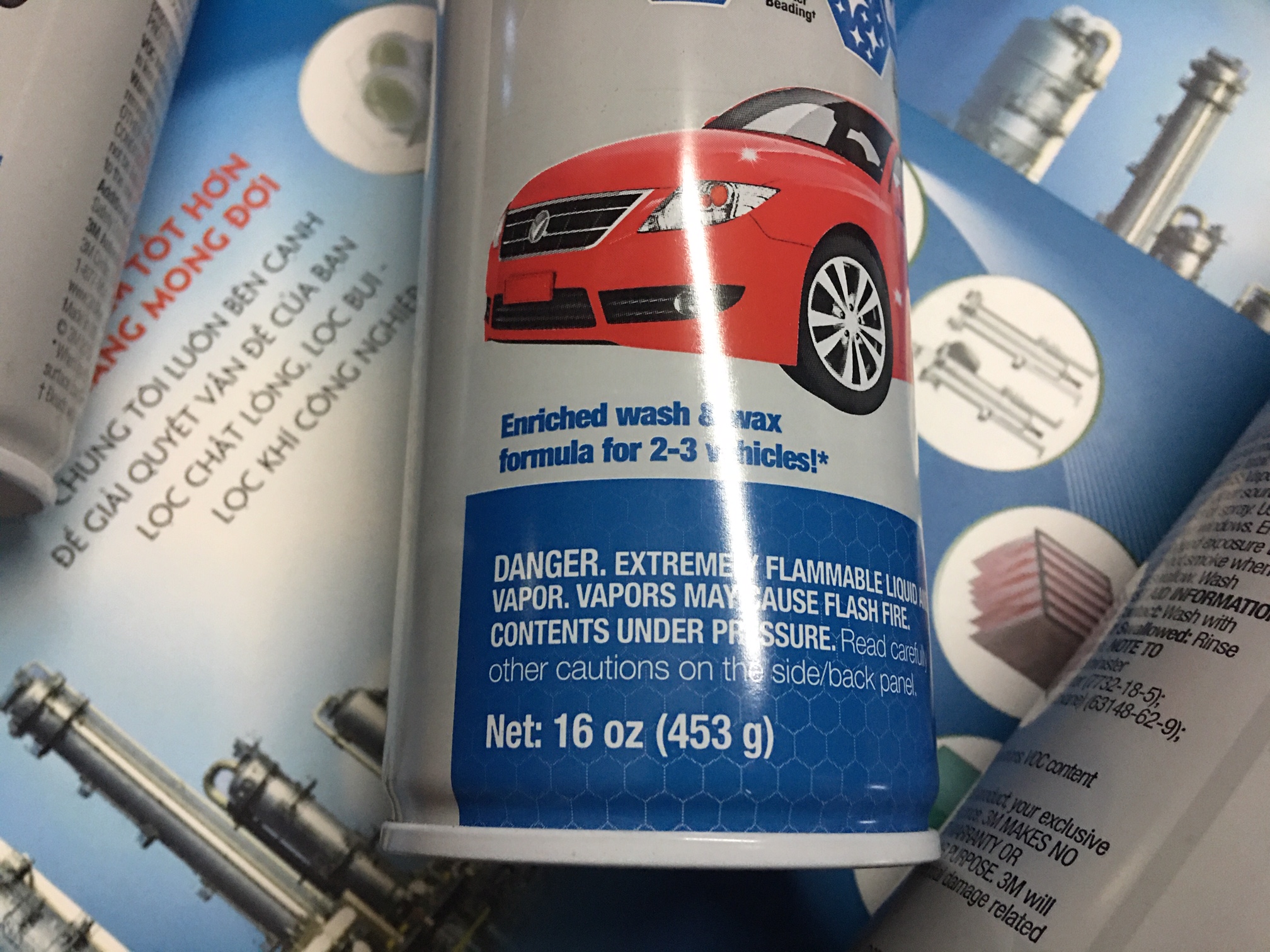 Dung tích 16 oz (453g), chai rửa xe không dùng nước 3M