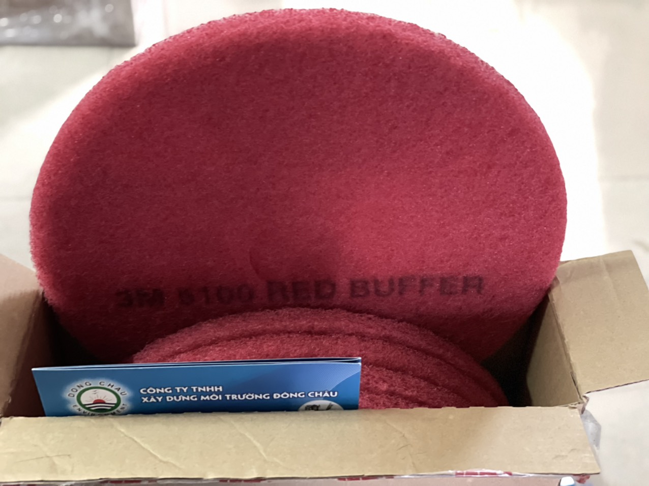 Phân phối 3M 5100 Pad chà sàn Màu đỏ nguyên hộp PAD chà sàn 3M ĐỎ