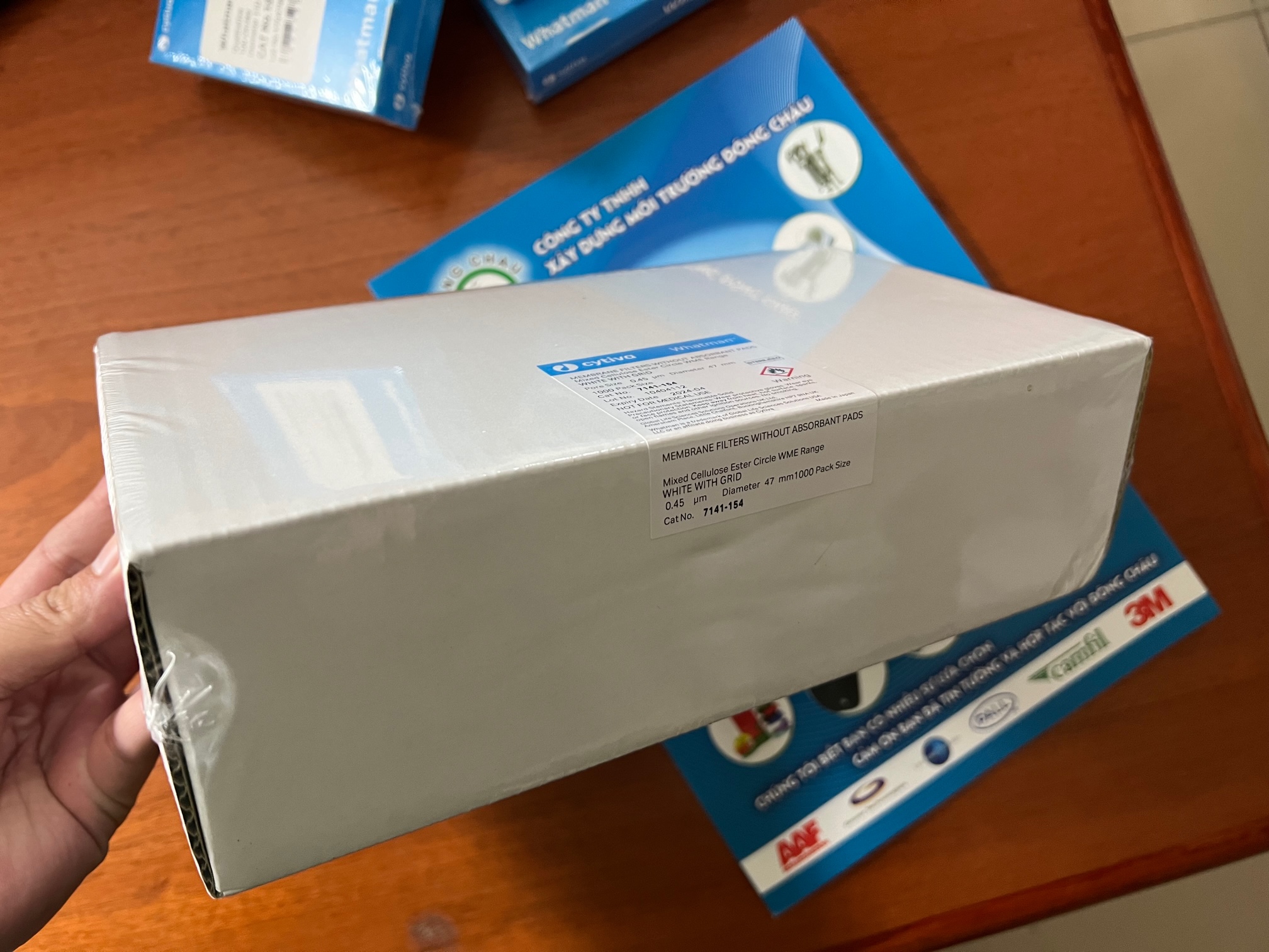 nguyên hộp 7141-154 Whatman Màng lọc PTN Cenluloz Nitrate 0.45 micron