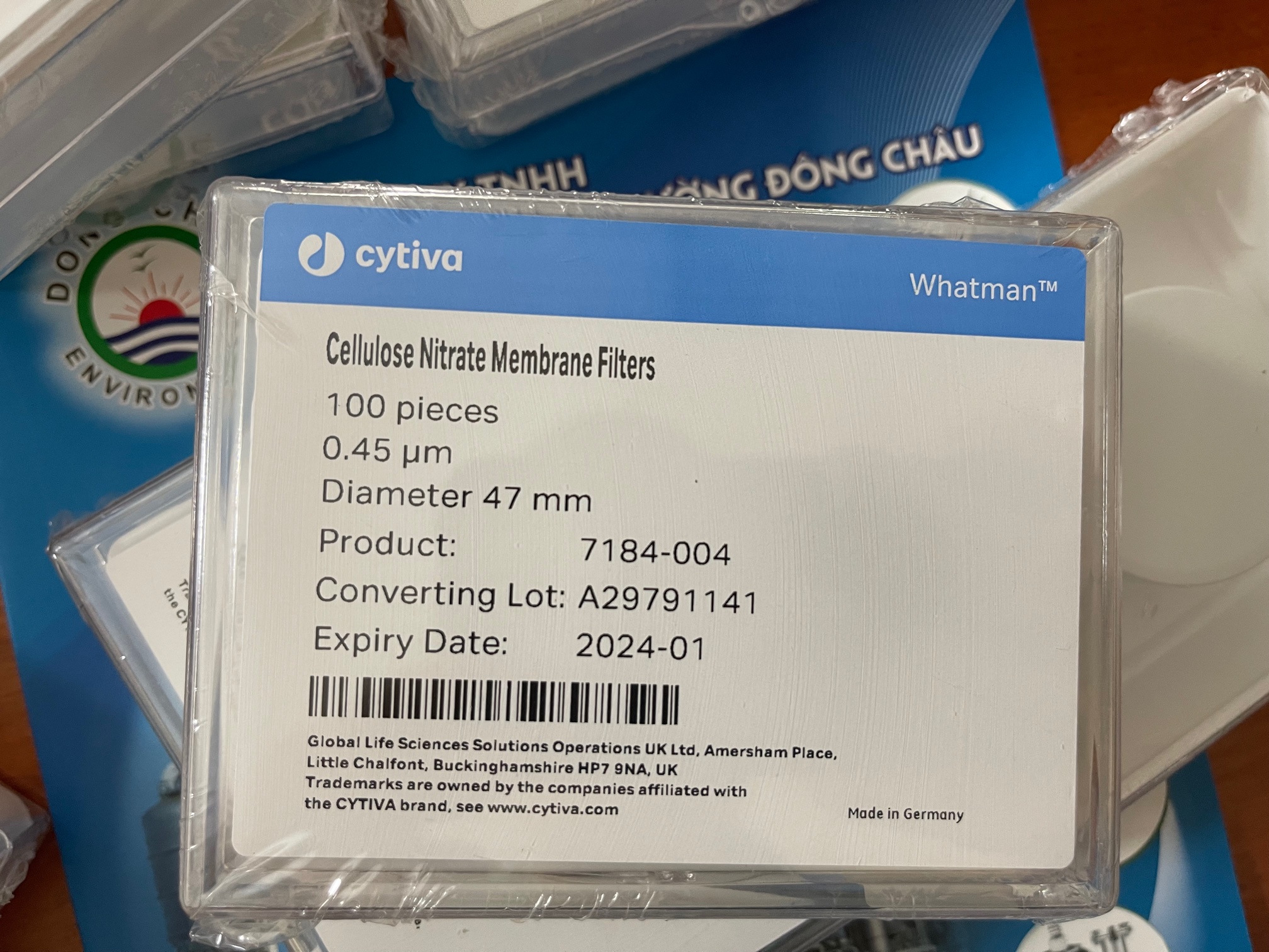 liên hệ đông châu phân phối Giấy lọc Whatman 7184-004, đường kính 47 mm, độc lọc 0.45 micron
