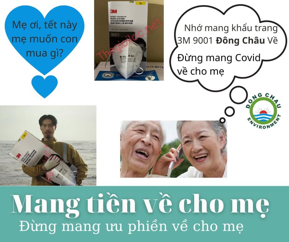 Khẩu trang chống Covid 3M 9001, Mang khẩu trang, mang yêu thương về nhà Khẩu trang chống Covid 3M 9001, Mang khẩu trang, mang yêu thương về nhà