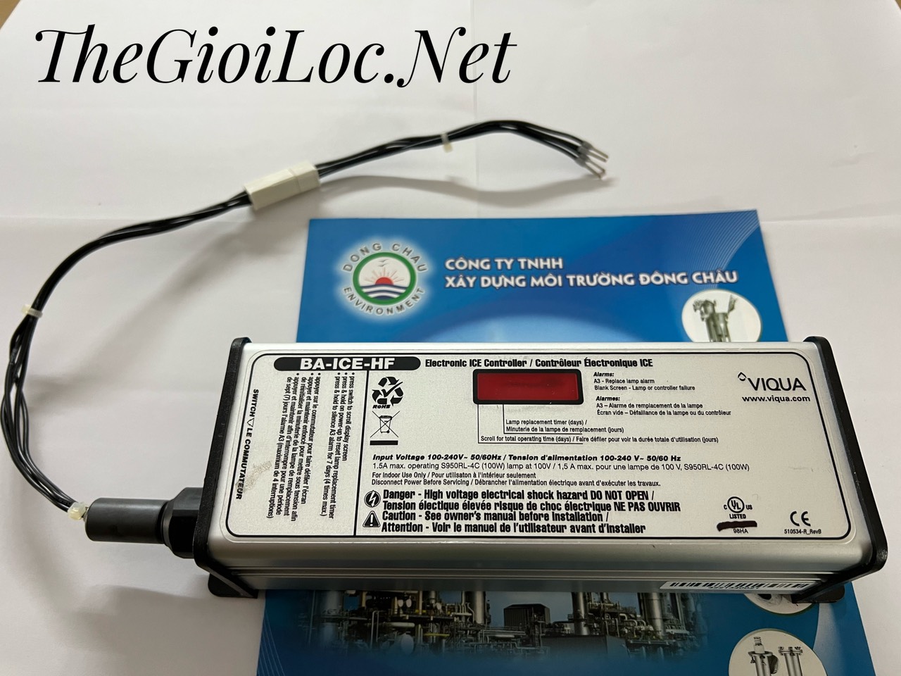 Tăng phô BA-ICE-HF cho bộ đèn cực tím UV Viqua Canada Tăng phô BA-ICE-HF cho bộ thiết bị UV Viqua Canada