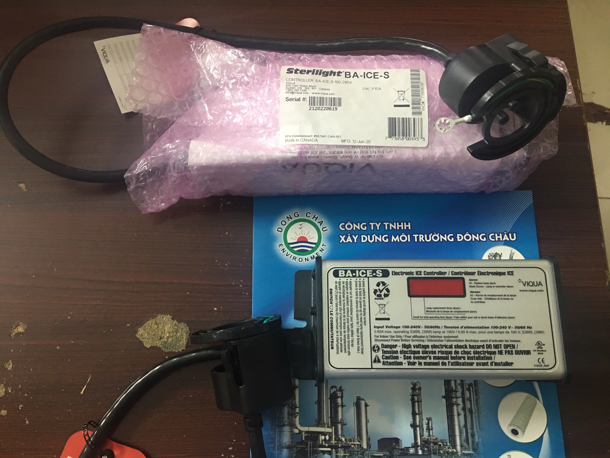 phân phối BA-ICE-S Tăng phô đèn cực tím UV Viqua