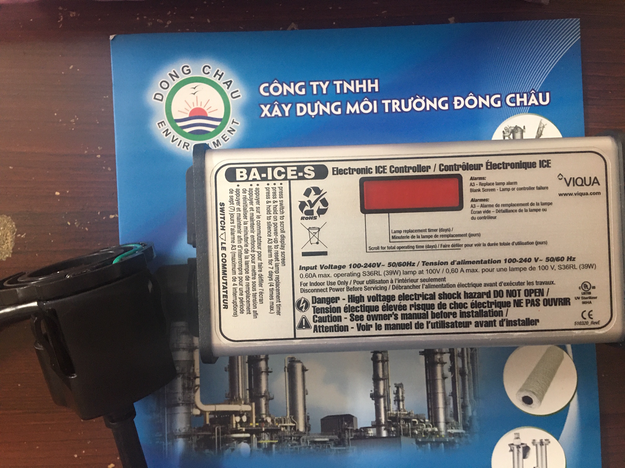 Tăng phô BA-ICE-S cho đèn cực tím UV Viqua Canada