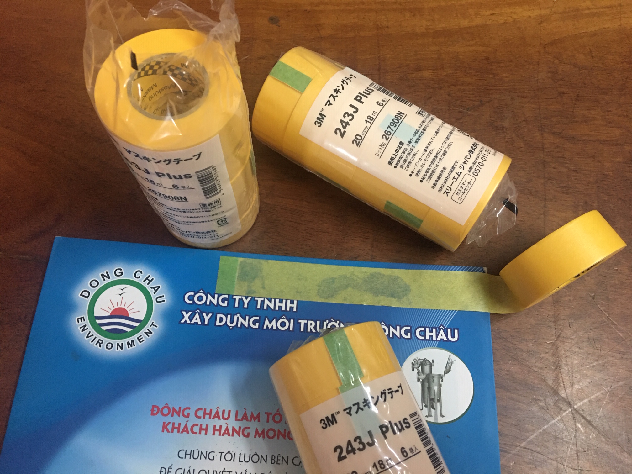thông tin xuất xứ 3M 243J Plus băng keo washi che chắn sơn cao cấp