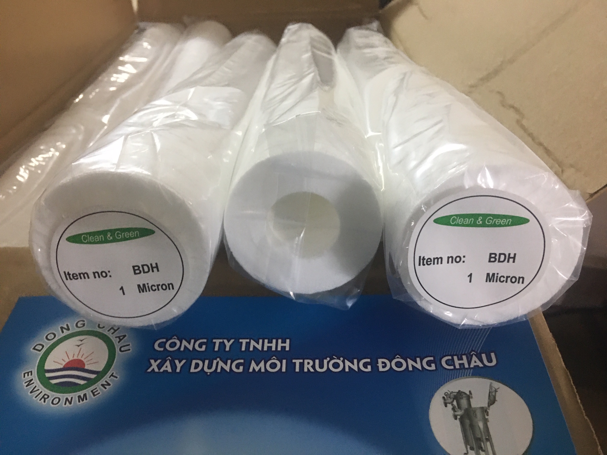Lõi nén sọc BDH 1 micron 20 inch Clean Green Lõi nén sọc BDH 1 micron 20 inch Clean Green
