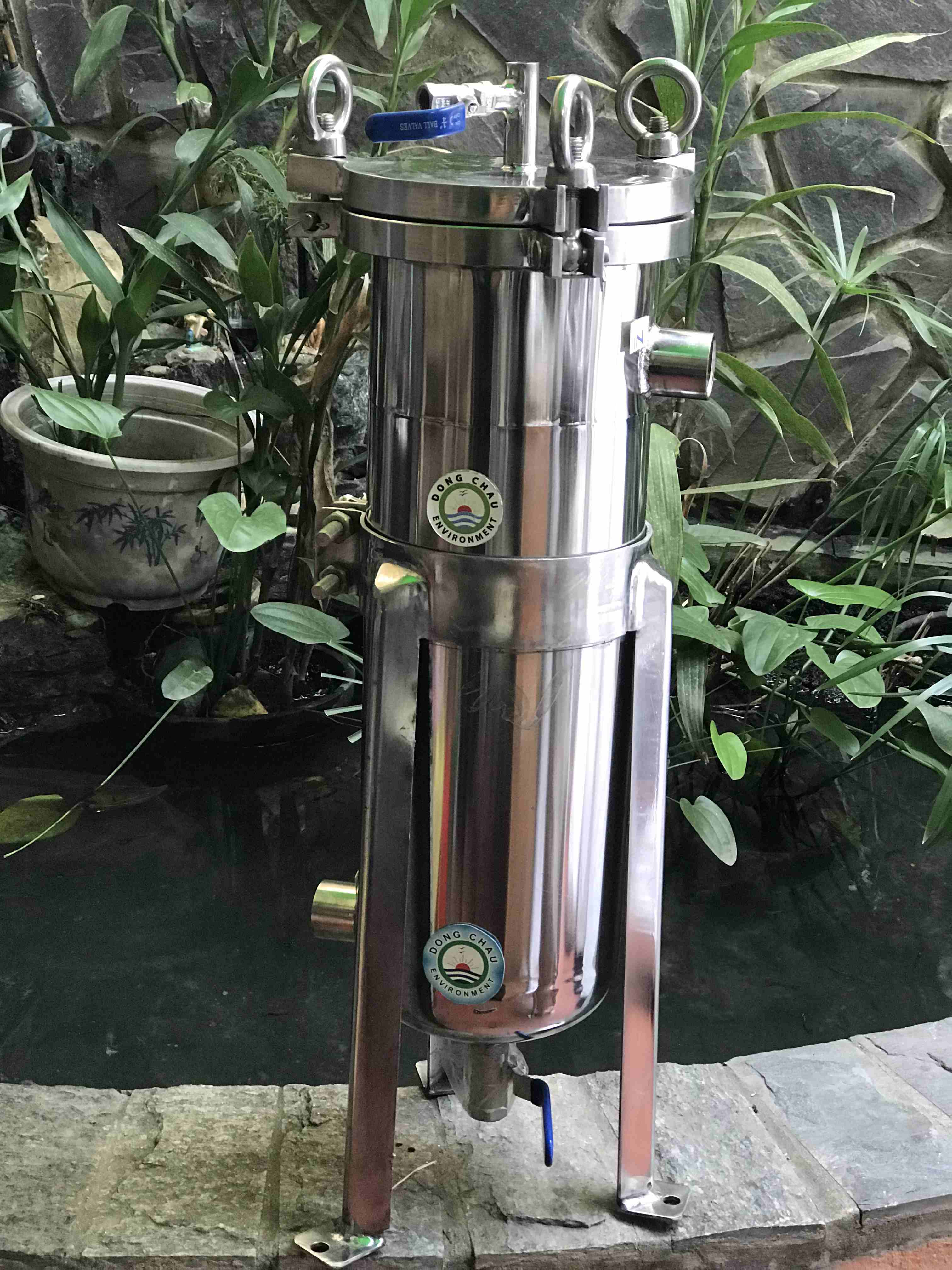 bên ngoài Bình lọc 1 túi size 4 mặt bích TQ