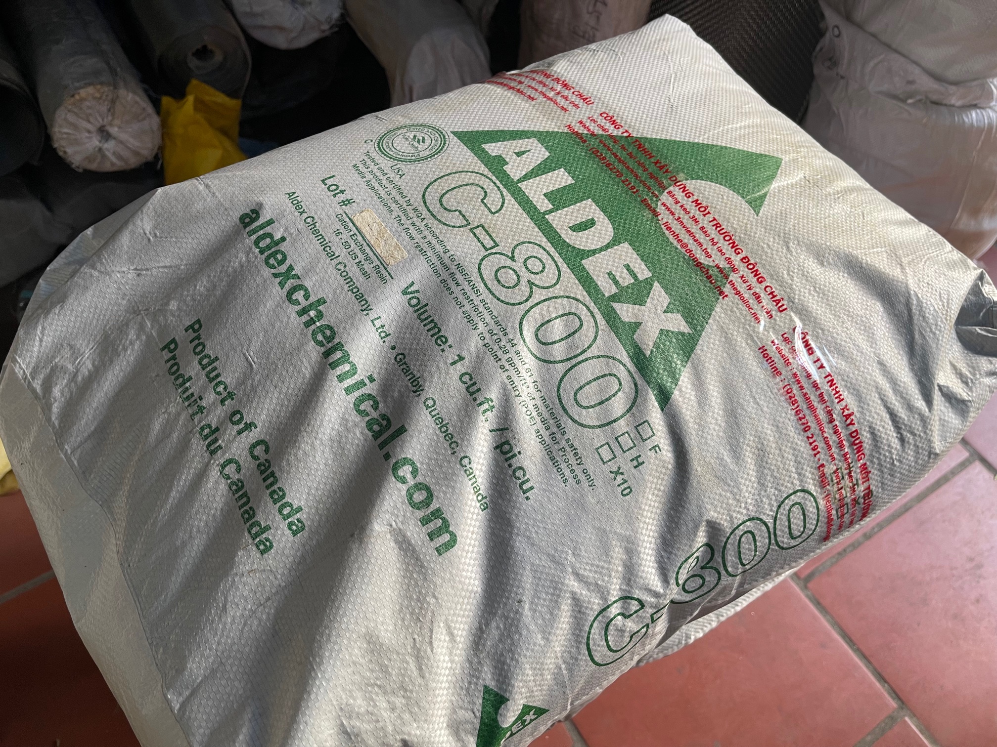 Hạt nhựa C800 Aldex Canada trao đổi ion dương, làm mềm nước liên hệ đông châu cung cấp Hạt nhựa cation giá rẻ