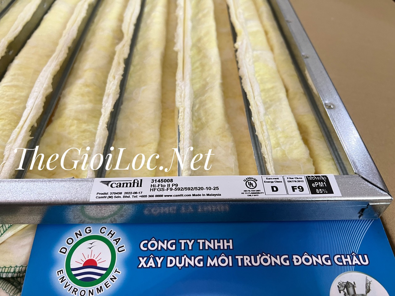 Khung lọc túi F9 Medium Camfil Hi Flo kiểm tra mã hàng Camfil USA Hi-Flo Khung lọc túi F9 Medium