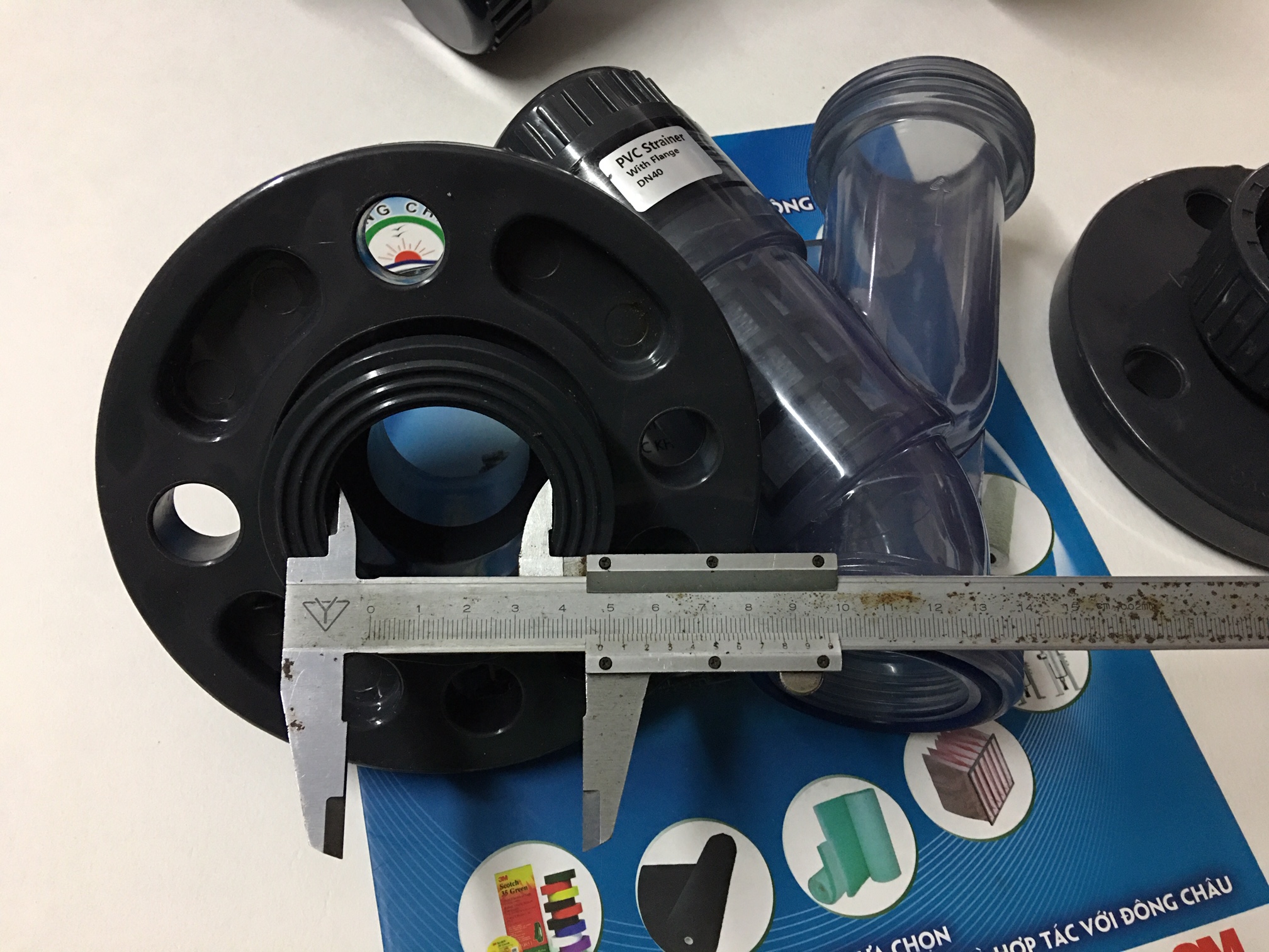 đường kính trong ống Bích DN40 Y lọc nhựa trong uPVC