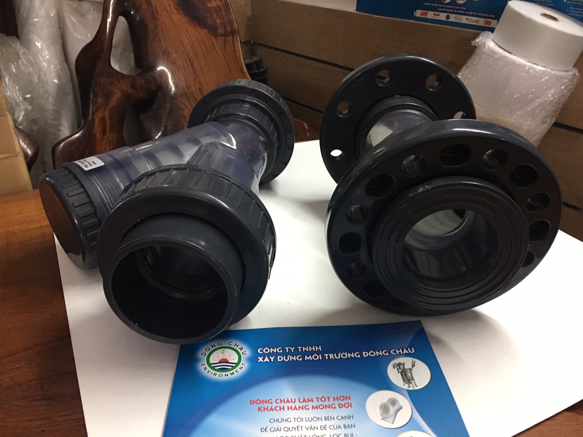 liên hệ đông châu cung cấp Y lọc nhựa PVC