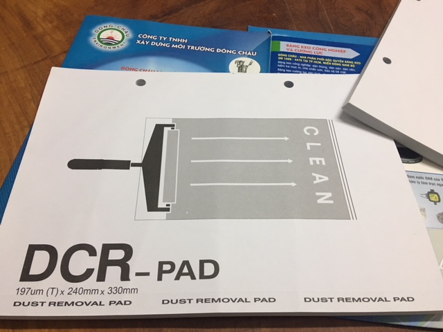 chi tiết Giấy dính bụi phòng sạch DCR PAD A4