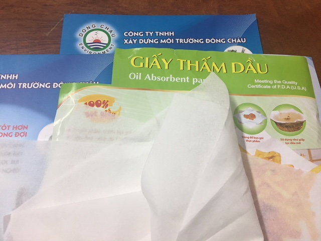 chất liệu Giấy thấm dầu đồ chiên